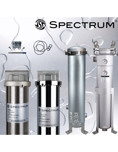 LOGEMENT SPECTRUM ACIER INOXYDABLE 1 CARTOUCHE CERTAIN (EFH-SBR-1-20-3/4)