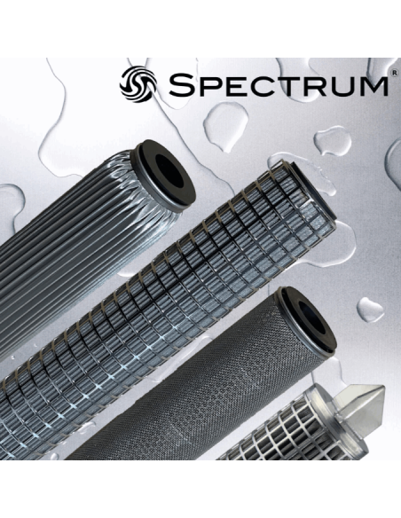 CARTOUCHE SPECTRUM ACIER INOXYDABLE 316L 250 MICRONS EPDM 9 3/4" (SPS-250-93/4-E)