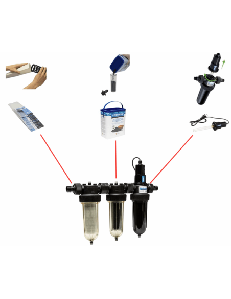 KIT DE RECAMBIOS POUR FILTRE CINTROPUR ULTRAVIOLET TRIO-UV 40W